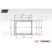 72945017 MAXTECH Поршень корпус скоби гальма