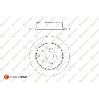 1676009080 EUROREPAR Гальмівний диск