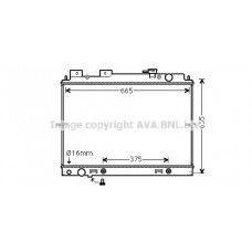 DN2430 AVA QUALITY COOLING Радіатор охолодження двигуна