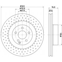 8DD 355 107-941 HELLA Гальмівний диск