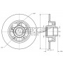 TX 72-011 TOMEX Brakes Гальмівний диск