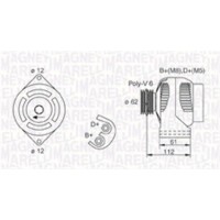 063731884010 MAGNETI MARELLI Генератор