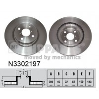 N3302197 NIPPARTS Гальмівний диск