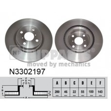 N3302197 NIPPARTS Гальмівний диск