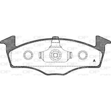 BPA0609.00 OPEN PARTS Комплект гальмівних колодок дисковий гальм