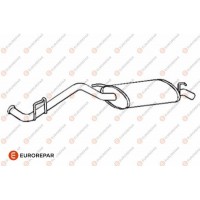 E12813A EUROREPAR Глушник вихлопних газів кінцевий