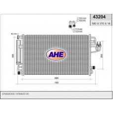 43204 AHE Конденсатор кондиціонера