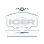 180318 ICER Комплект гальмівних колодок дисковий гальм