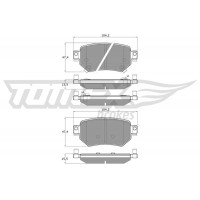 TX 18-70 TOMEX Brakes Комплект гальмівних колодок дисковий гальм