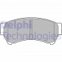 LP2111 DELPHI Комплект гальмівних колодок дисковий гальм
