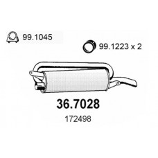 36.7028 ASSO Глушник вихлопних газів кінцевий