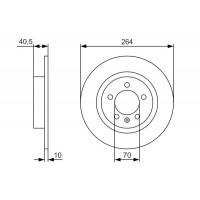 0 986 479 S88 BOSCH Гальмівний диск