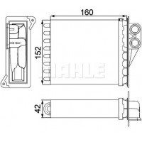 WG2180040 WILMINK GROUP Теплообмінник обігрів салону