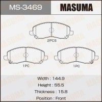 MS-3469 MASUMA Комплект гальмівних колодок