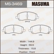 MS-3469 MASUMA Комплект гальмівних колодок