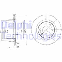 BG2387C DELPHI Гальмівний диск