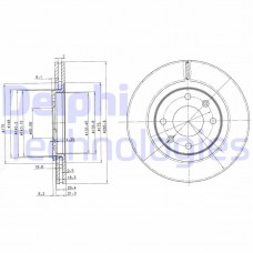 BG2387C DELPHI Гальмівний диск