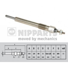 J5719006 NIPPARTS Свічка розжарювання