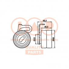 127-13030 IAP QUALITY PARTS Натяжний ролик ремінь ГРМ