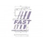 FT29009 FAST Комплект гальмівних колодок дисковий гальм