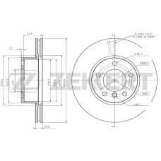 BS-5258 ZEKKERT Гальмівний диск