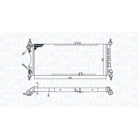 350213588000 MAGNETI MARELLI Радіатор охолодження двигуна