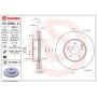 09.B280.41 BREMBO Гальмівний диск