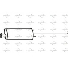 P2487 FENNO Середній глушник вихлопних газів