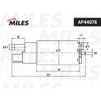 AP44076 MILES Паливний насос