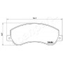 PA-0940AF JAPANPARTS Комплект гальмівних колодок дисковий гальм