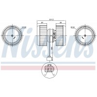 87238 NISSENS Вентилятор салону