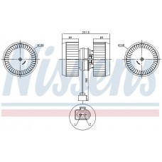 87238 NISSENS Вентилятор салону