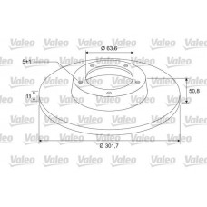 297101 VALEO Гальмівний диск
