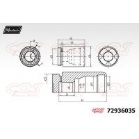 72936035 MAXTECH Поршень корпус скоби гальма