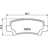 8DB 355 027-961 HELLA Комплект гальмівних колодок дисковий гальм