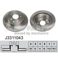 J3311043 NIPPARTS Гальмівний диск