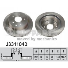 J3311043 NIPPARTS Гальмівний диск