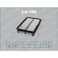 LA-168 LYNXauto Повітряний фільтр