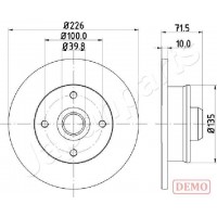 DP-0922C JAPANPARTS Гальмівний диск