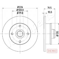 DP-0922C JAPANPARTS Гальмівний диск