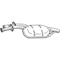 175-005 BOSAL Середній глушник вихлопних газів