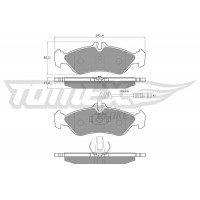 TX 11-501 TOMEX Brakes Комплект гальмівних колодок дисковий гальм
