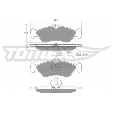 TX 11-501 TOMEX Brakes Комплект гальмівних колодок дисковий гальм