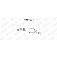 AR01073 VENEPORTE Глушник вихлопних газів кінцевий