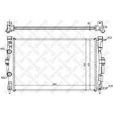 10-26173-SX STELLOX Радіатор охолодження двигуна