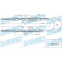 C0241B SAMKO Тросик, cтояночный тормоз