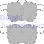 LP1783 DELPHI КомплеК т гальмівних колодок, дискове гальмо