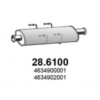 28.6100 ASSO Середній глушник вихлопних газів