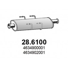 28.6100 ASSO Середній глушник вихлопних газів
