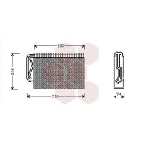3700V289 VAN WEZEL Випарник кондиціонера
